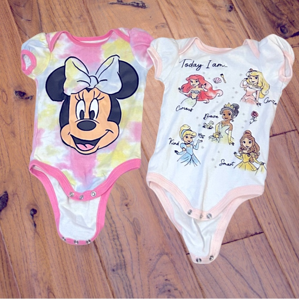 Disney Onesies 12M